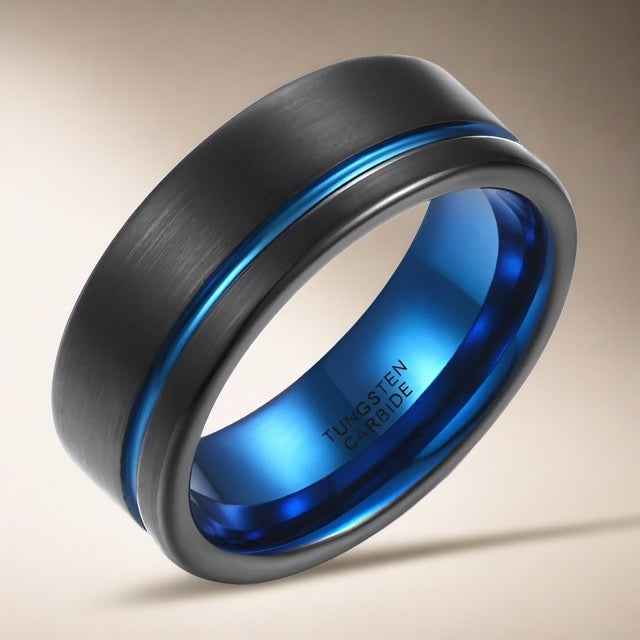 Two-tone Tungsten Ring