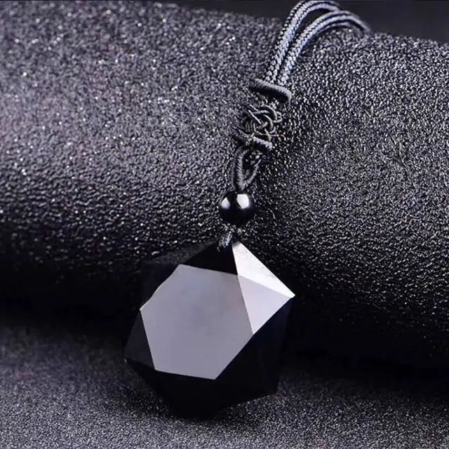 Black Obsidian Point Necklace
