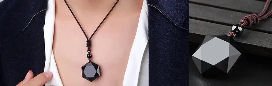 obsidian necklace