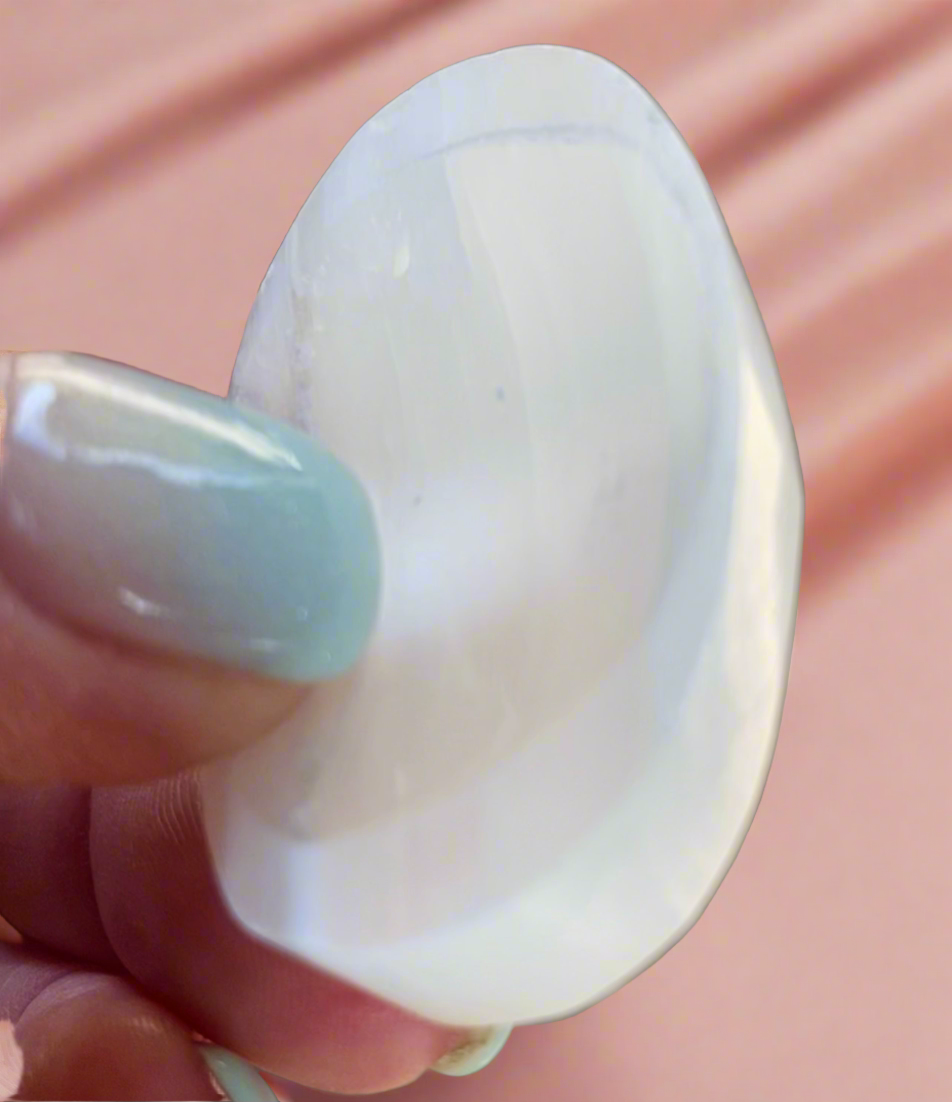 Selenite Pocket Worry Stones
