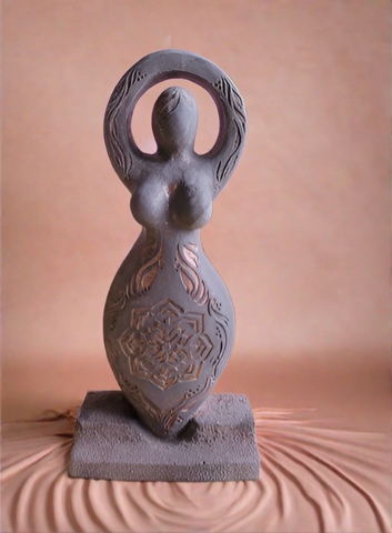 lotus goddess statue