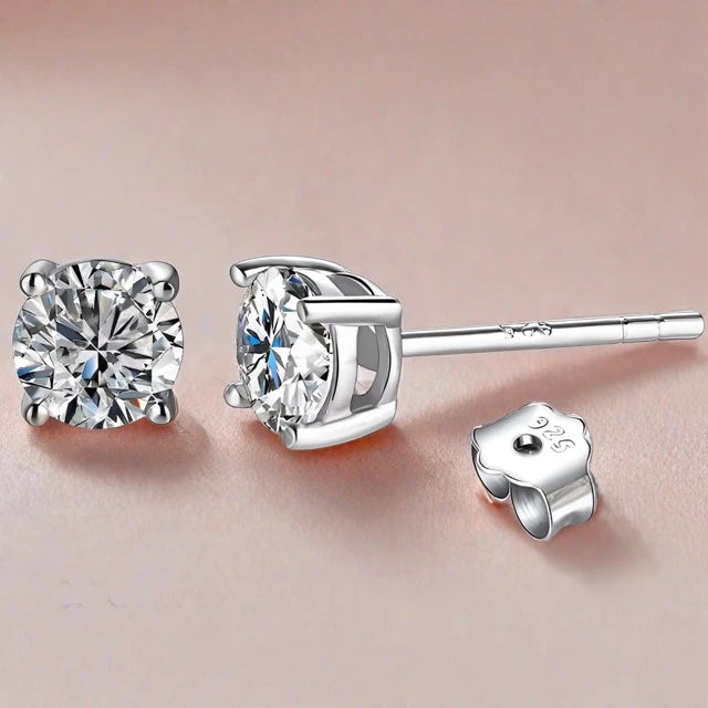 Moissanite Stud Earrings