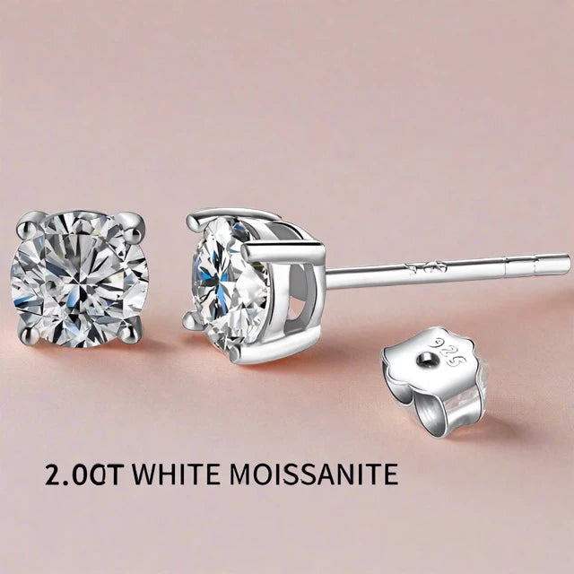 Moissanite Stud Earrings