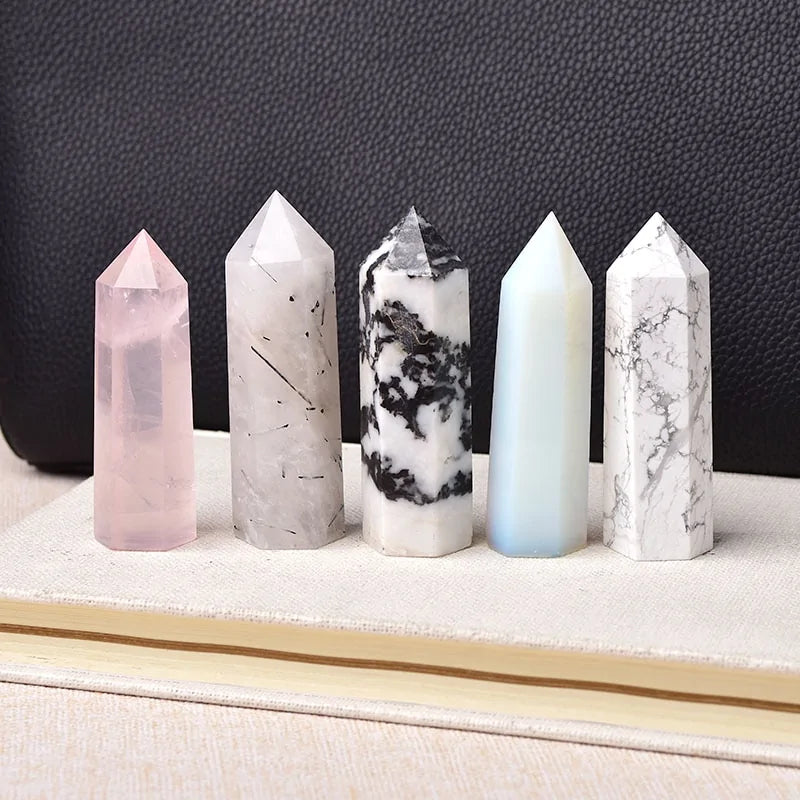 30 Natural Crystal Stone Towers