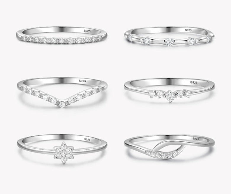 Minimalist 925 Silver Rings