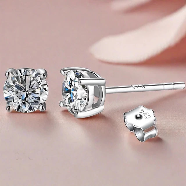 Moissanite Stud Earrings