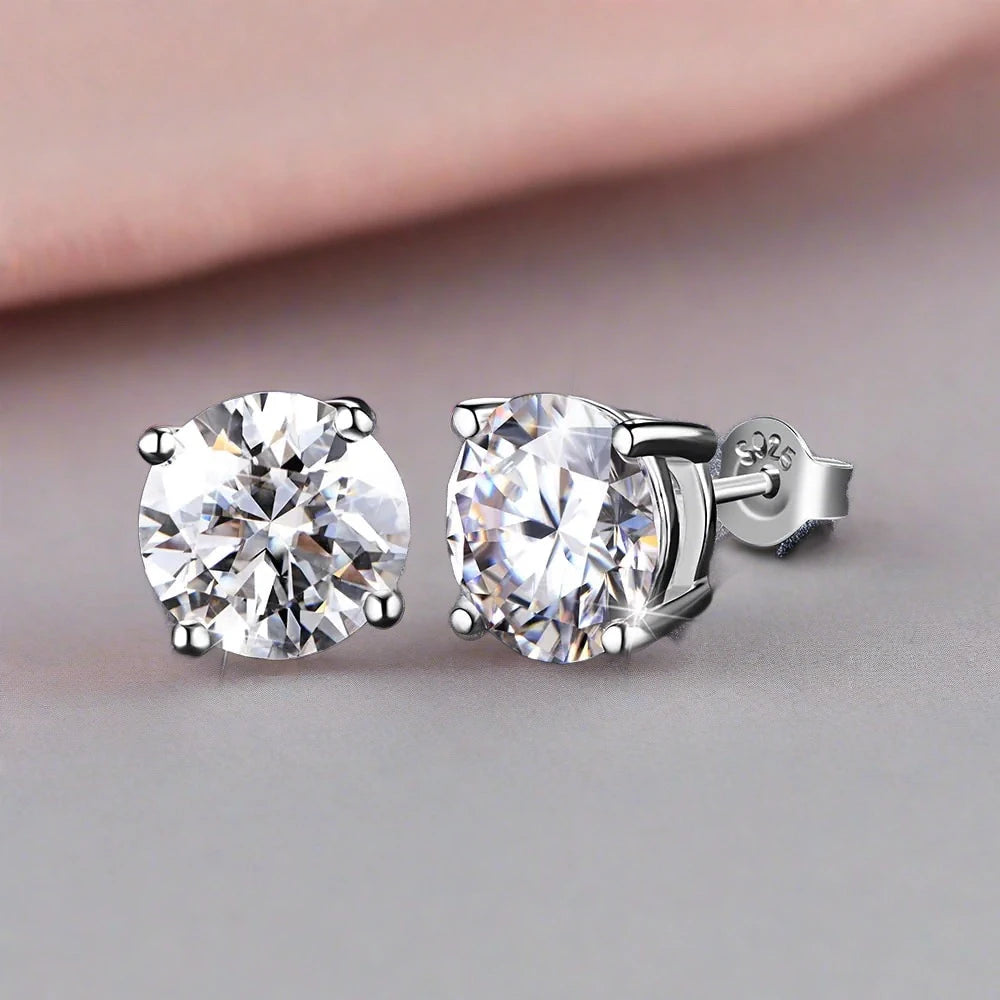 Moissanite Stud Earrings