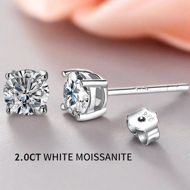 Moissanite Stud Earrings