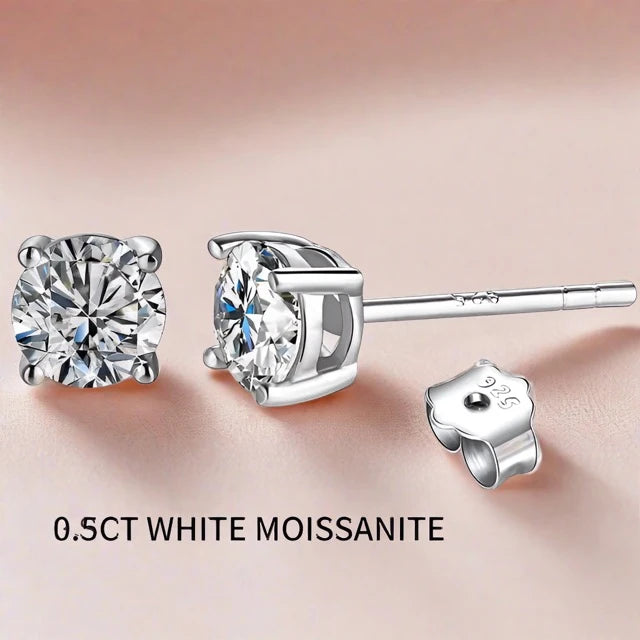 Moissanite Stud Earrings