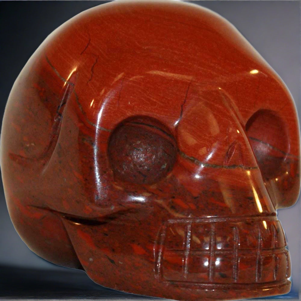 Red Jasper Skull