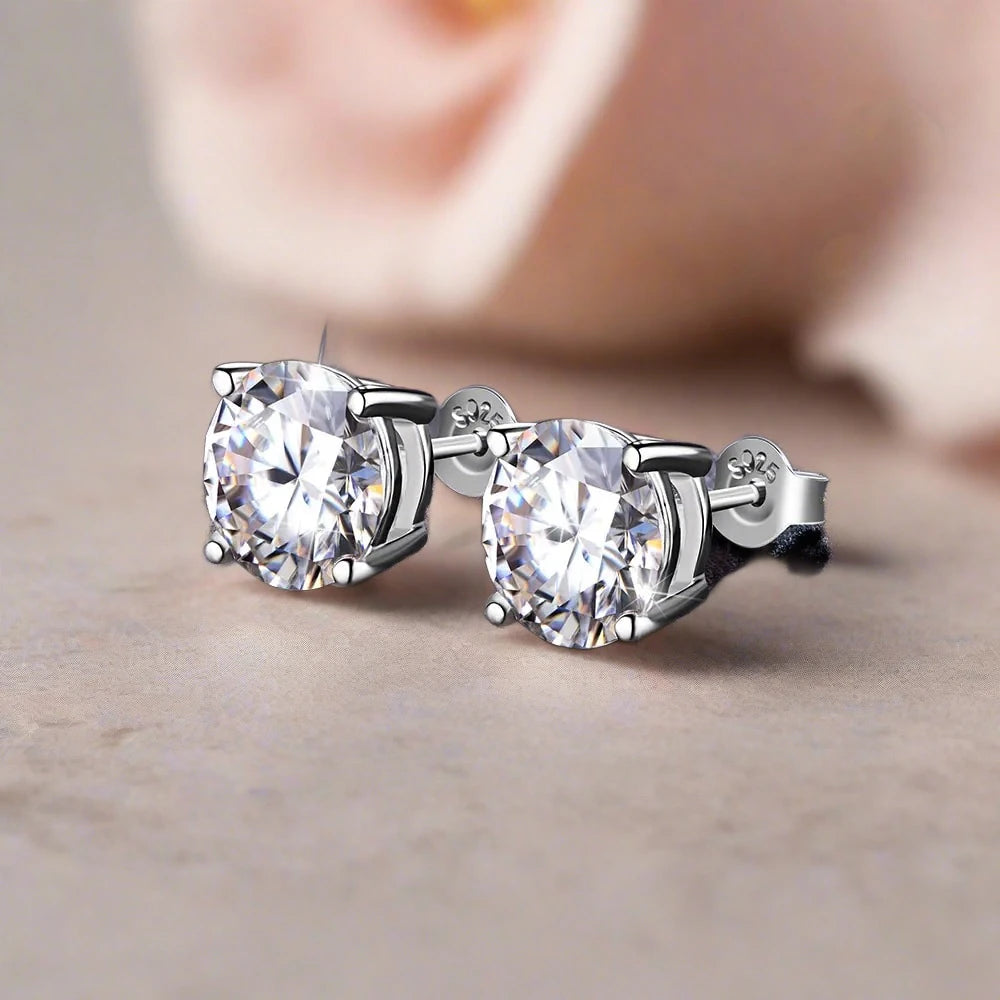 Moissanite Stud Earrings