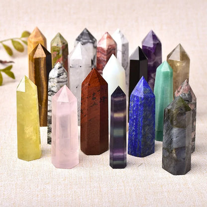 30 Natural Crystal Stone Towers