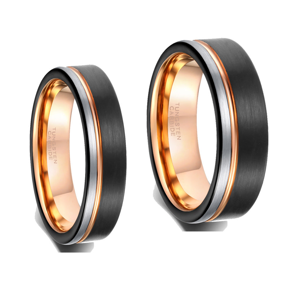 Three-color Tungsten Ring