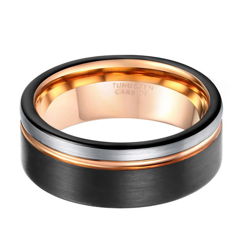 Three-color Tungsten Ring