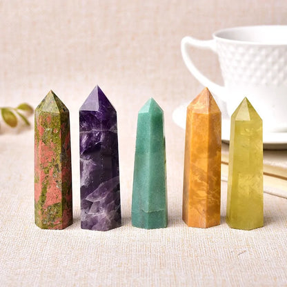 30 Natural Crystal Stone Towers