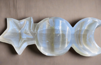 Selenite Star, Sun and Moon Bowl