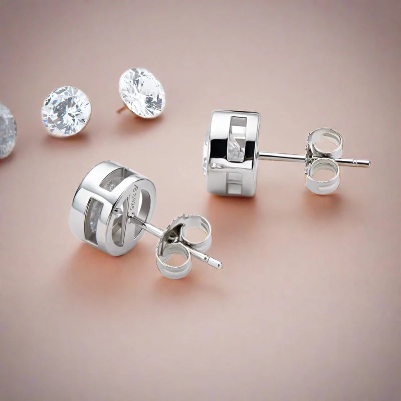 Moissanite Stud Earrings 