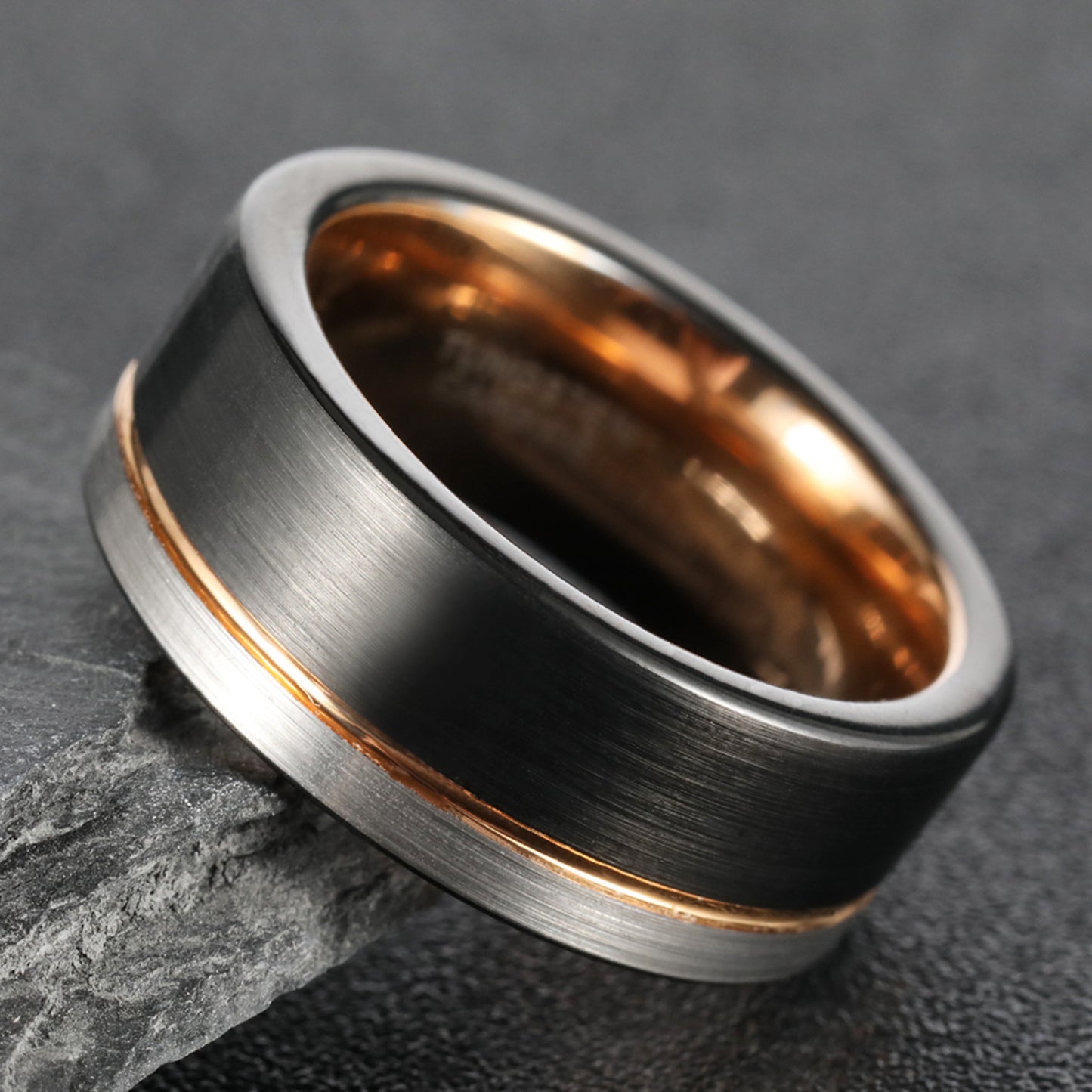 Three-color Tungsten Ring