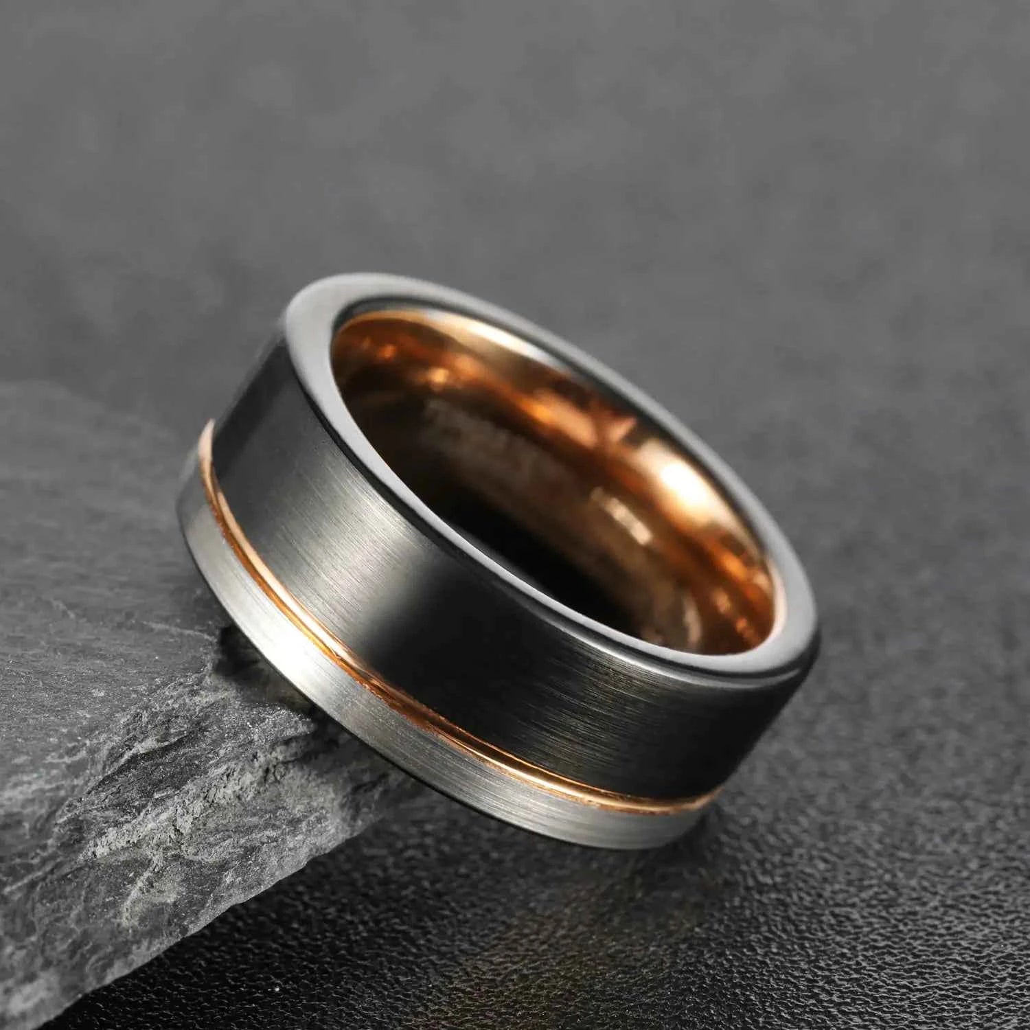 Three-color Tungsten Ring