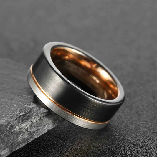 Three-color Tungsten Ring