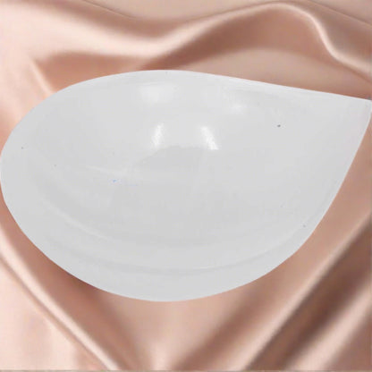 Selenite Teardrop Bowl