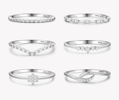 Minimalist 925 Silver Rings