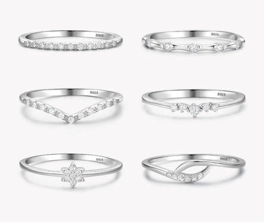 Minimalist 925 Silver Rings