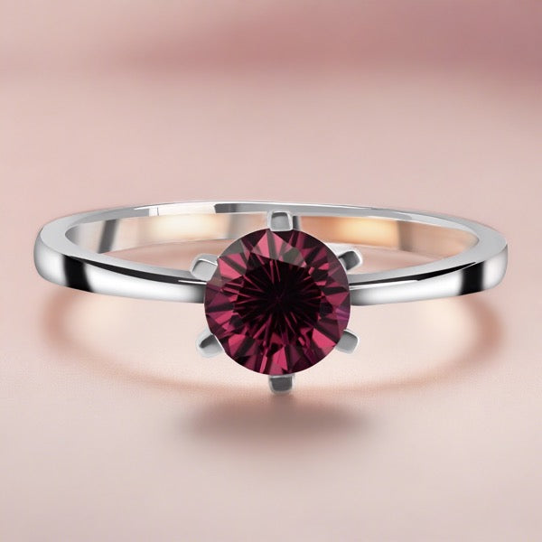 Rhodolite Garnet Ring