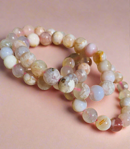 flower agate bracelet