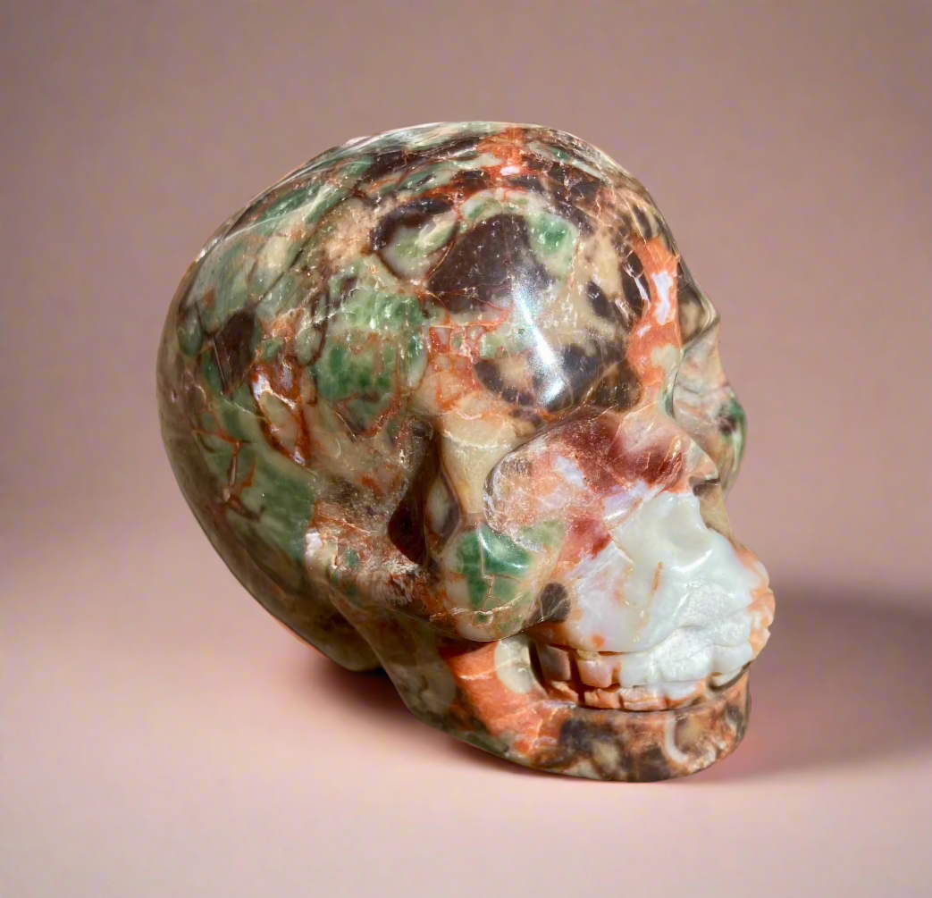 Money Agate Skull