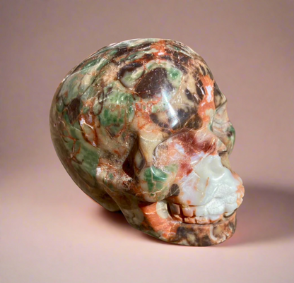 Money Agate Skull